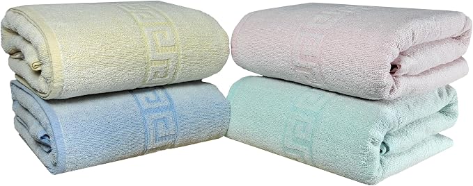 BolBom*S 100% Cotton Bath Towels, 4 Pack, Light Weight, Super Absorbent and - Image 8