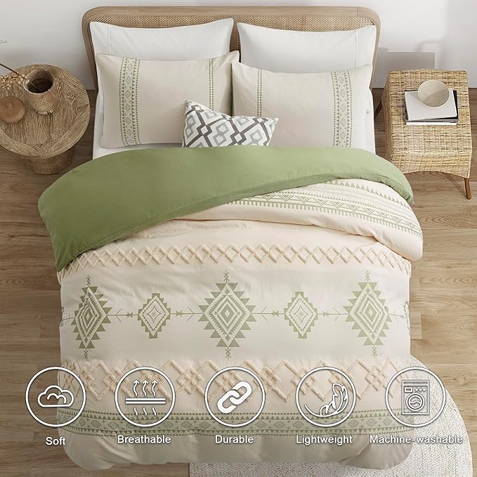 Oli Anderson Boho Duvet Cover Set King Size, Durable and Super Soft Duvet Covers - Image 6