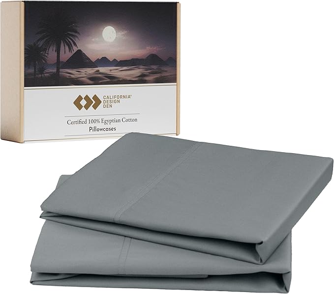 California Design Den 100% Egyptian Cotton Pillowcases Standard Set of 2 by CaliforniaDesignDen