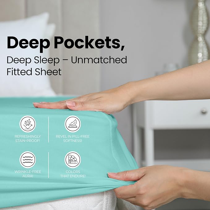 Utopia Bedding King Fitted Sheet - Image 4