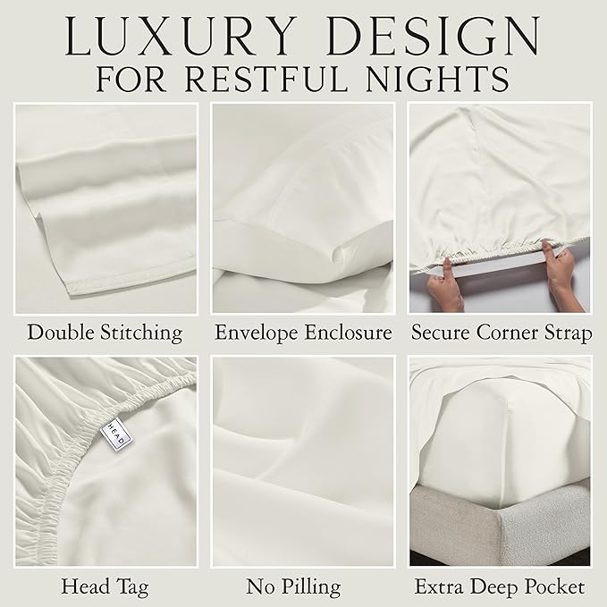 Karissa Mae Cooling Bamboo Viscose King Size Pillowcase Set | 100% FSC - Image 3