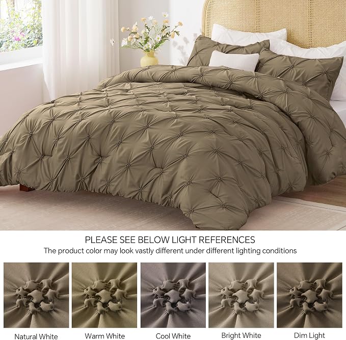 BEDELITE Light Brown Queen Comforter Set - Image 8
