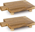 2 Pcs Handmade Wooden Tray, Practical Bathroom and Kitchen Decoration by Teniinet