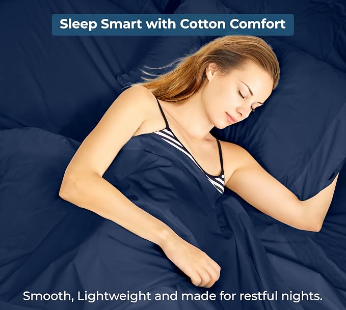 Royale Linens 100% Organic Cotton King Flat Sheet Only - Image 9
