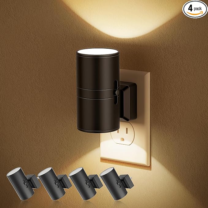 Night Lights Plug into Wall, Dimmable Night Light Plug in, Modern Night Lights by JandCase