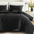 Comfort Spaces Kienna Quilt Set- Double Sided Stitching Design Summer Blanket by ComfortSpaces