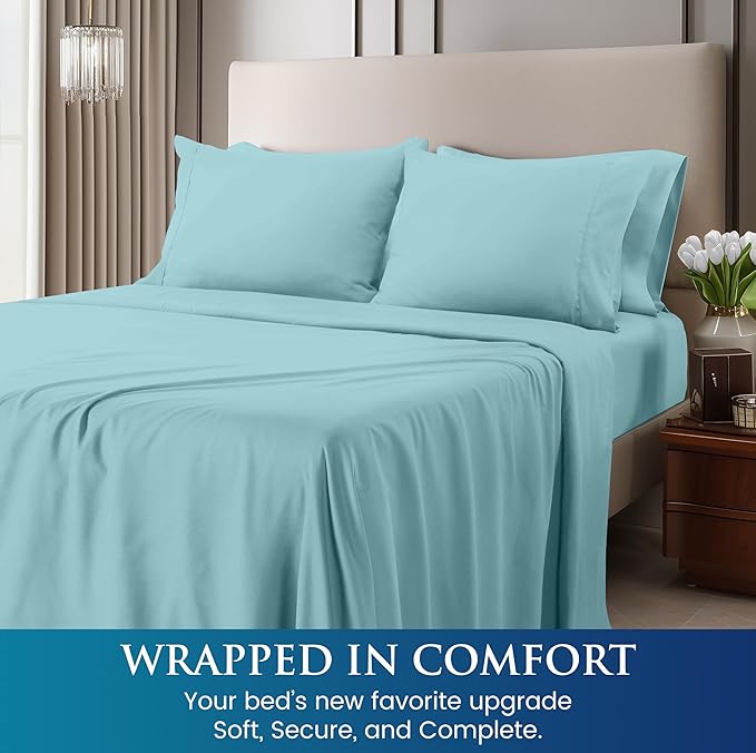 Utopia Bedding Queen Size 4 Piece Sheet Set - Image 4