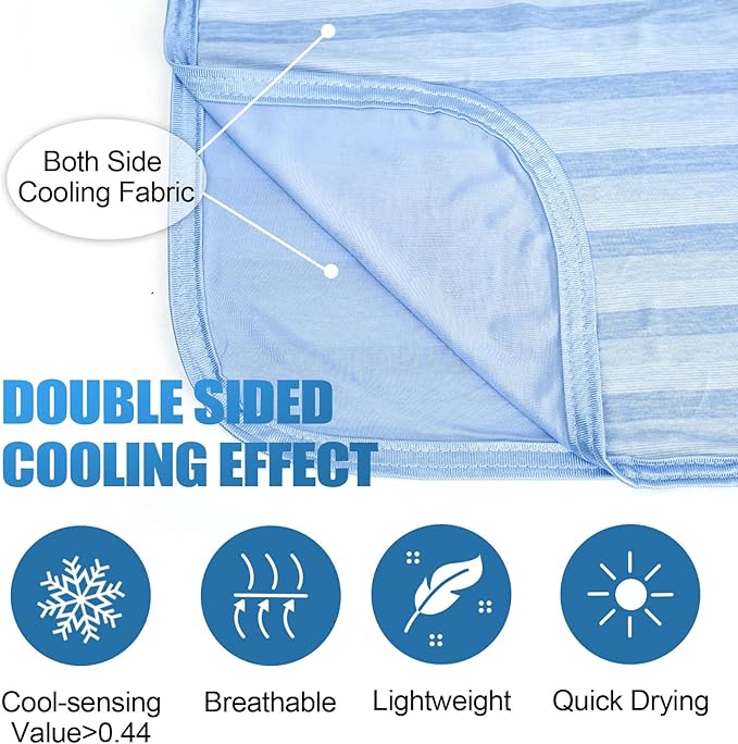 Ailemei Direct Cooling Blanket for Hot Sleepers, Double Sided Cold Effect - Image 2