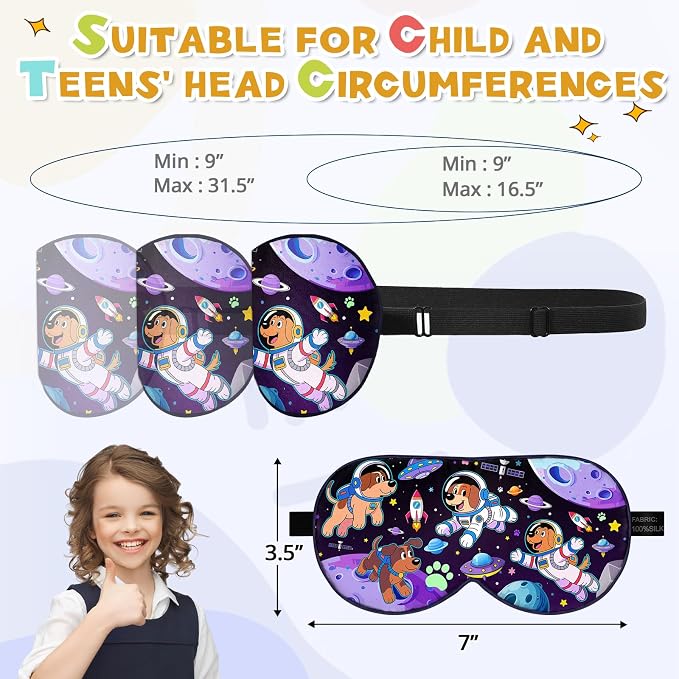 Silk Kids Sleep Mask: 100% Mulberry Silk Eye Mask, Sleeping Masks - Image 6