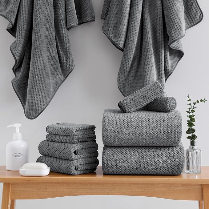 18 Piece Microfiber Bath Towels Set - Image 4