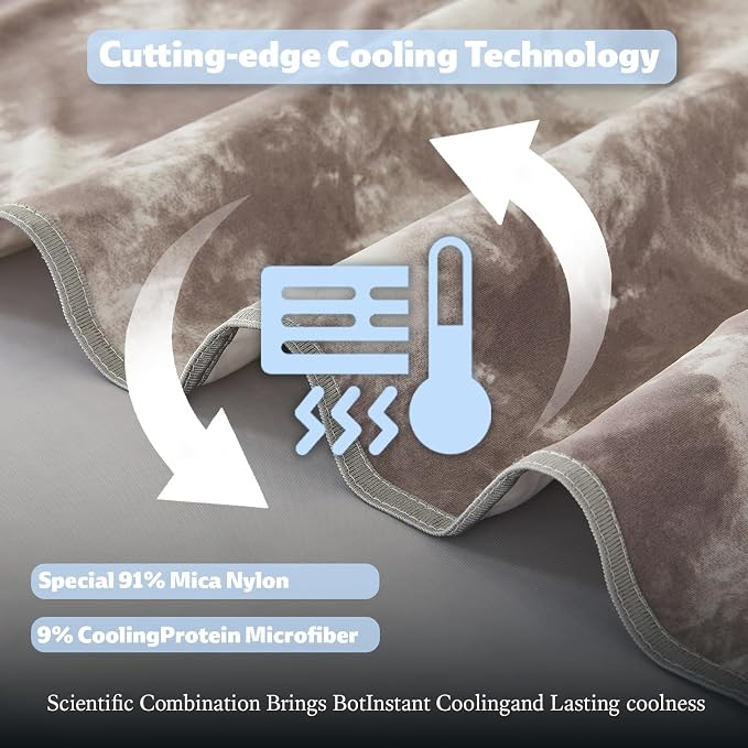 Cooling Blanket Full Size for Hot Sleepers Ultra Lightweight & Breathable - Image 4