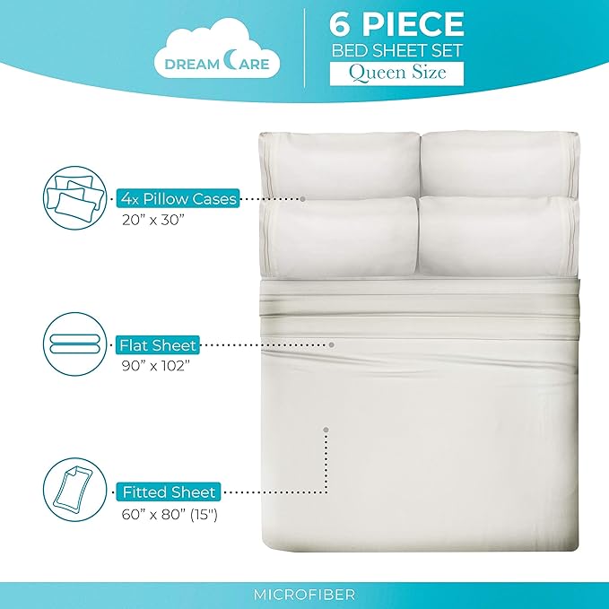 DREAMCARE Queen Sheet Set - Image 4