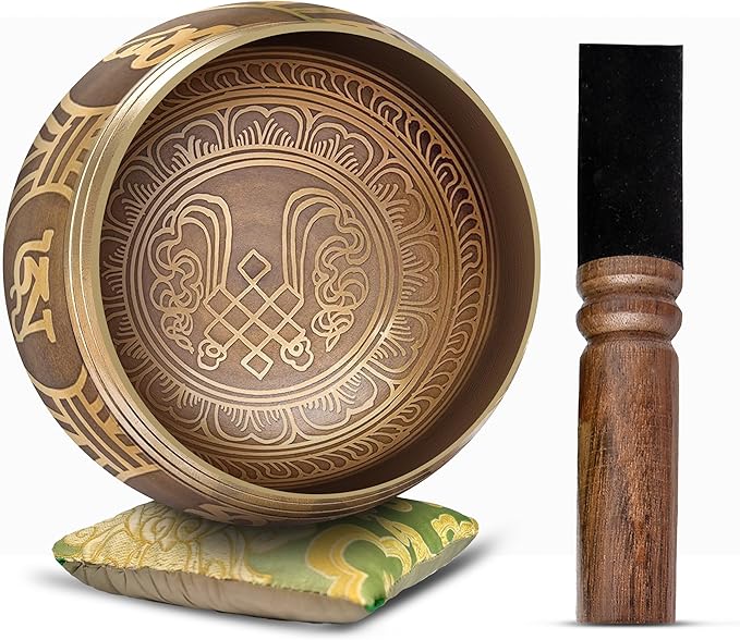 Tibetan Singing Bowl Set by HimalayanBazaar