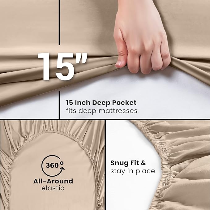 Utopia Bedding Full Fitted Sheet - Image 3