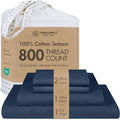 Threadmill Queen Sheet Set for Queen Mattresses | 800 Thread Count Jacquard by ThreadmillHomeLinen
