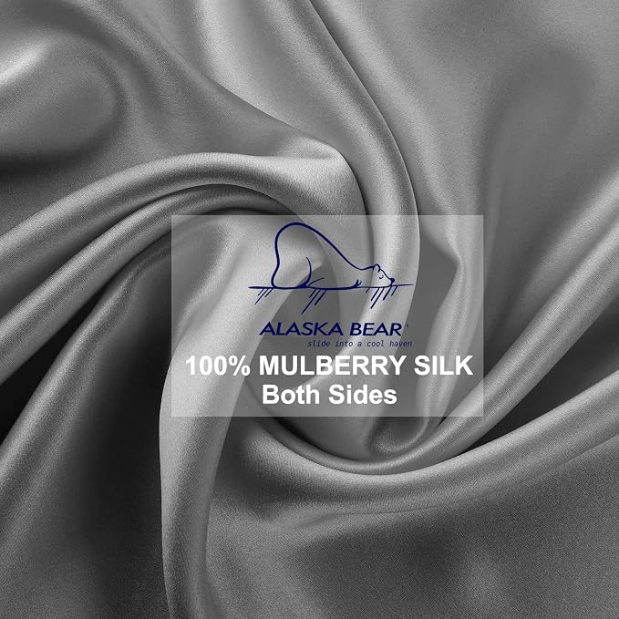 ALASKA BEAR Silk Pillowcase Men Women Beauty Anti Face Wrinkle Pillow Slip Case - Image 4