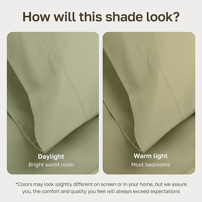 California Design Den Thick and Natural 100% Cotton Bed Sheets King Size Set - Image 5
