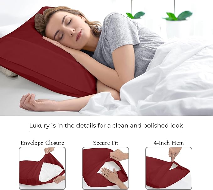 Royale Linens King Pillowcase Set of 2 - Image 7