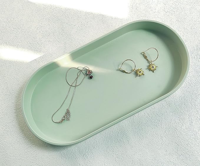 Green Small Tray, 3 Pack Oval Tray - Image 7