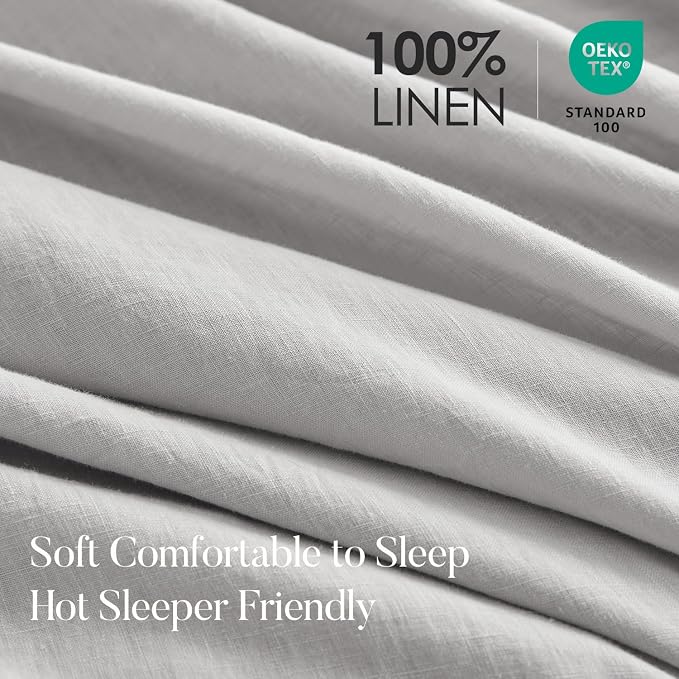 DAPU 100% Linen Duvet Cover Set - Image 2