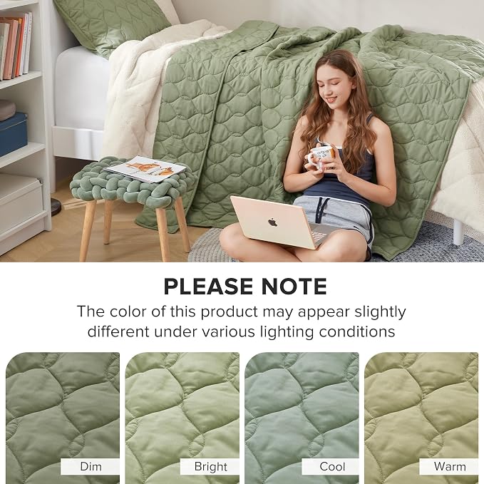 Comfort Spaces Twin Quilt Set Modern Reversible Ogee Coverlet Twin Bedding Set - Image 8