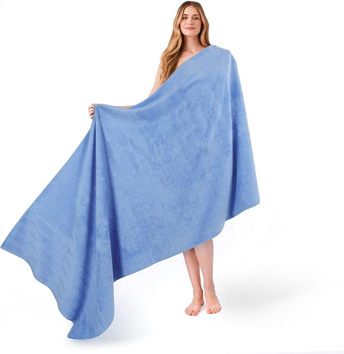American Soft Linen 35x70 Jumbo Large Bath Towel, 600 GSM 100% Cotton Turkish by AmericanSoftLinen