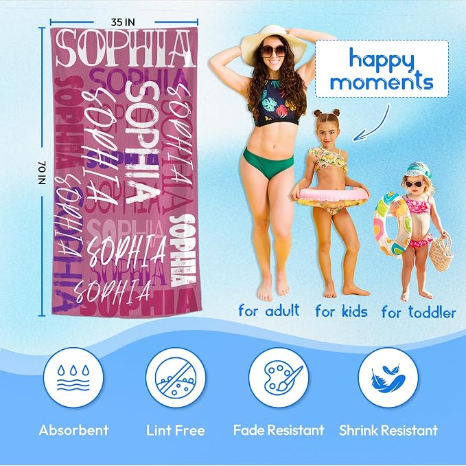 JML Personalized Beach Towel - Image 3