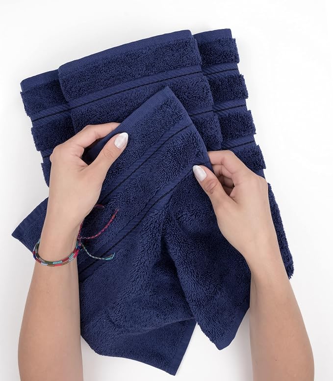 American Soft Linen Luxury 4 Piece Bath Towel Set, 600 GSM 100% Cotton Turkish - Image 5