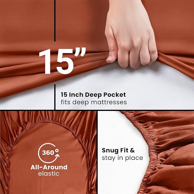 Utopia Bedding King Fitted Sheet - Image 3