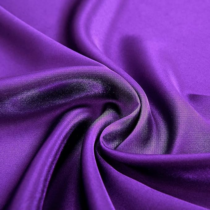 Homiest Purple Satin Flat Sheet - Image 3