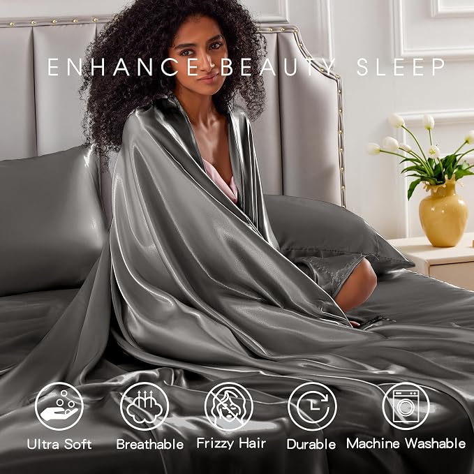 FreshCulture Satin Sheets Full Size - Image 7