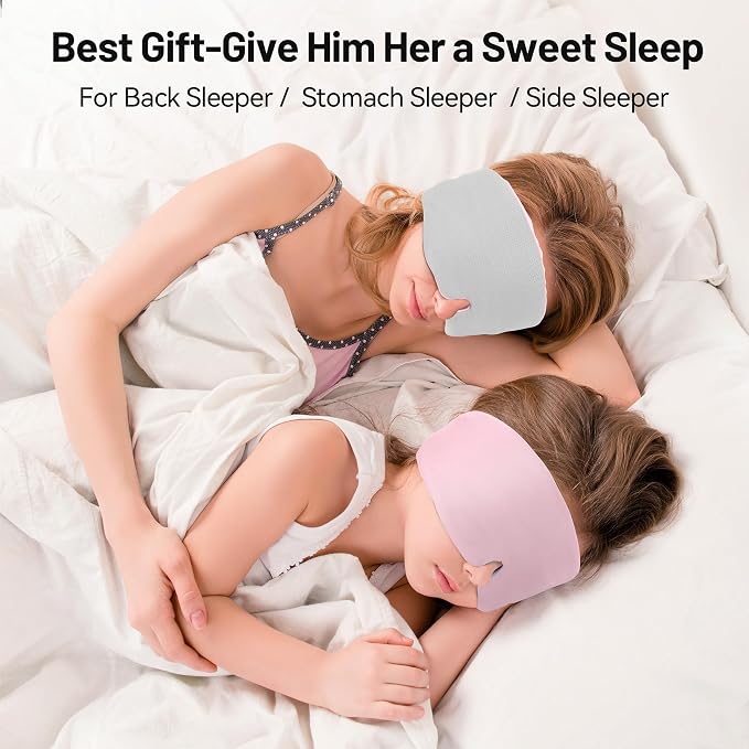 LOVE EYE Dual Side Sleep Mask, Ice Silk Eye Sleeping Mask & Blindfold - Image 9