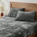 BEDELITE Velvet Fitted Sheet and Pillowcase Set, Luxury Soft Fuzzy Bottom Sheet by BEDELITE