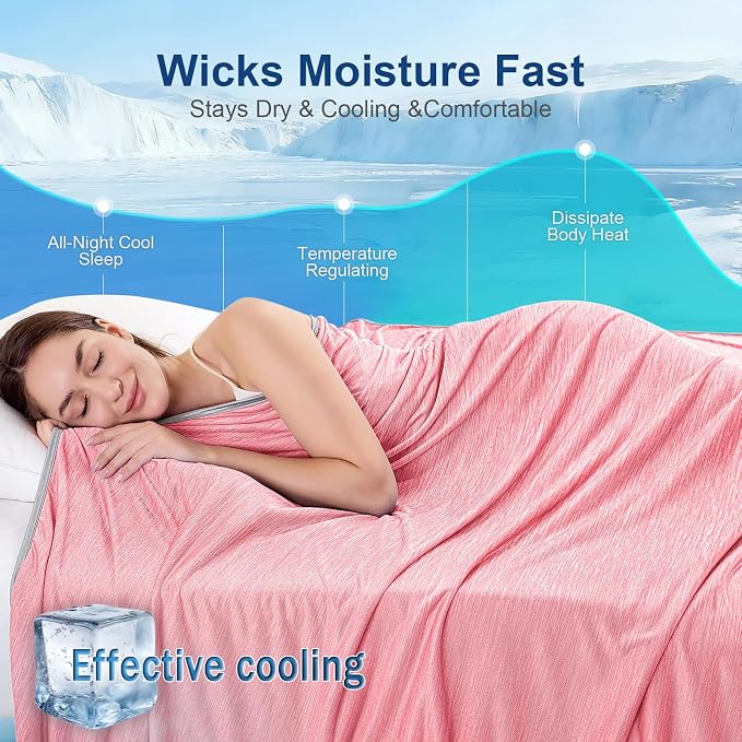 KMUSET Cooling Blanket Full Size（80"x90", Double Sided Summer Cooling Blankets - Image 4