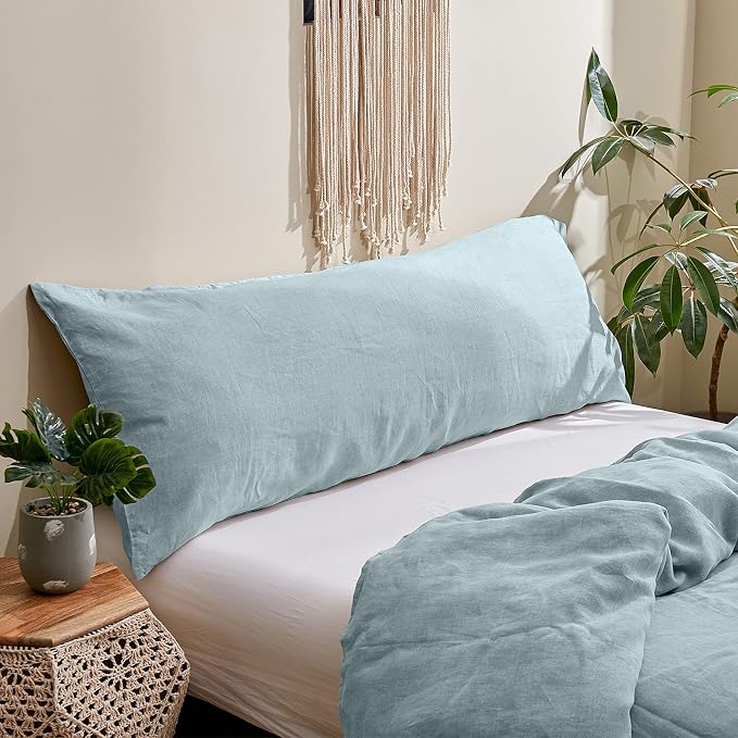 Simple&Opulence Body Pillow Cover 20" x 54", 100% Pure Linen, Ultra Soft and - Image 6
