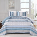 WONGS BEDDING Boho Quilt Set King Size, Lightweight Bedspread Coverlet Bedding by WONGSBEDDING