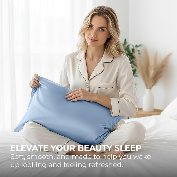 Pure Bedding Satin Pillowcase 2 Pack - Image 5