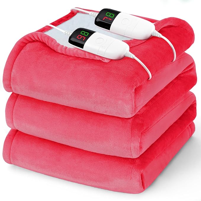 Heated Electric Blanket Queen Size by BOMOVA