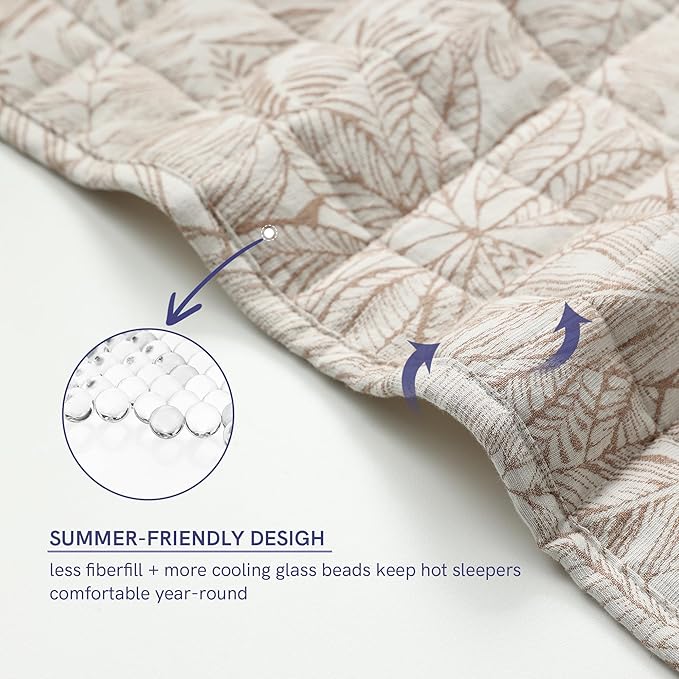 YnM 12lbs Weighted Blanket for Adults, Linen Heavy Bed Throw Blanket - Image 5