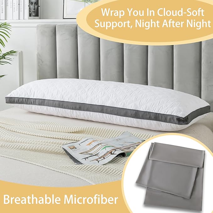 WhatsBedding Memory Foam Body Pillow - Image 5