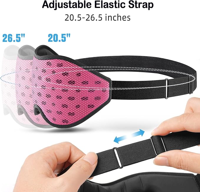 LitBear Breathable Sleep Mask, 3D Eye Mask Sleep - Image 6