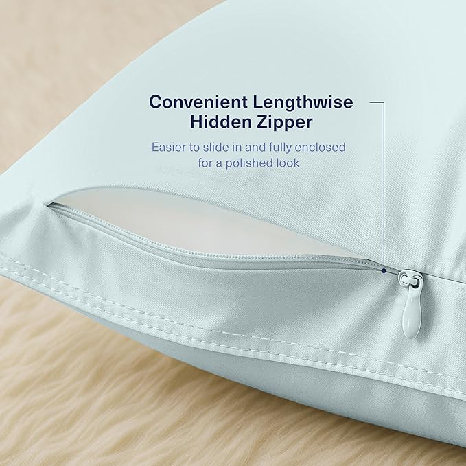 Kickoff Viscose Bamboo Pillowcase, 100% Organic Hidden Zippered Viscose Bamboo - Image 5