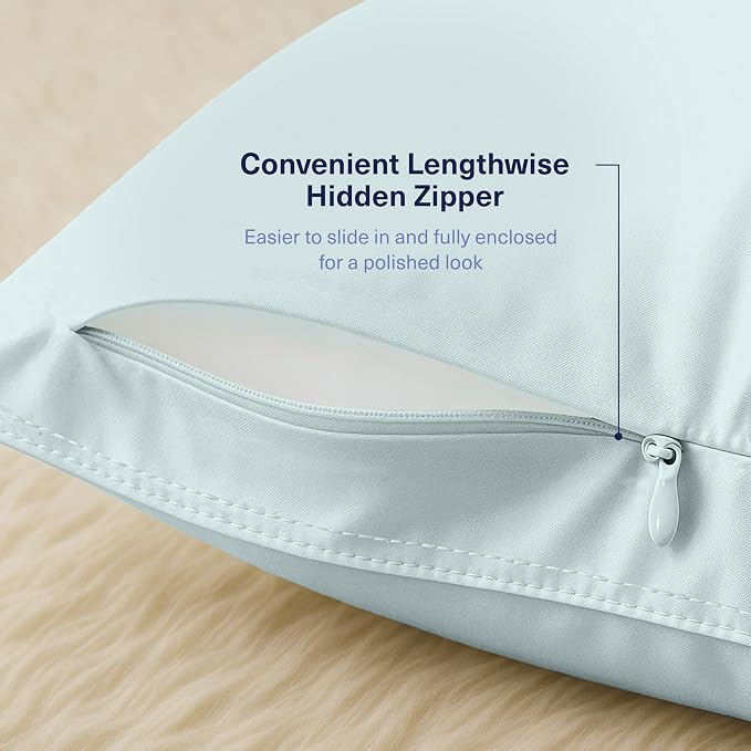Kickoff Viscose Bamboo Pillowcase, 100% Organic Hidden Zippered Viscose Bamboo - Image 5