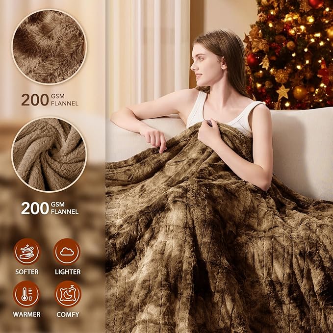 Homemate Heated Blanket Electric Throw - Image 2