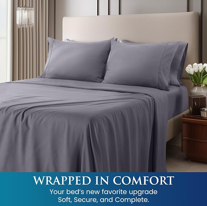 Utopia Bedding King Size 4 Piece Sheet Set - Image 4