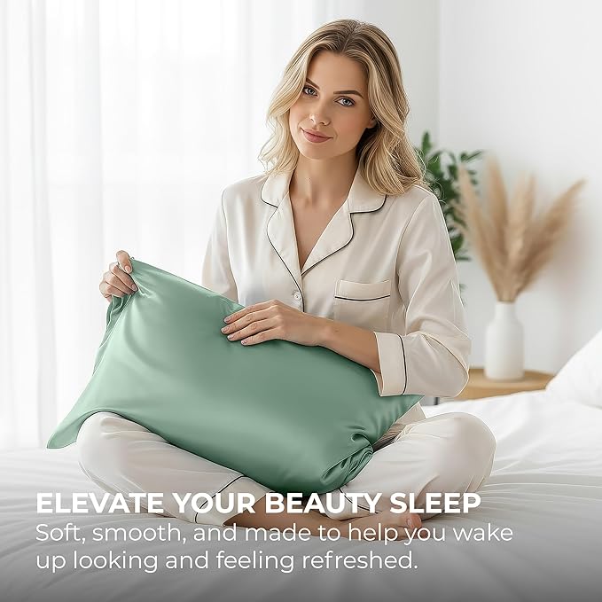 Pure Bedding Satin Pillowcase 2 Pack - Image 5