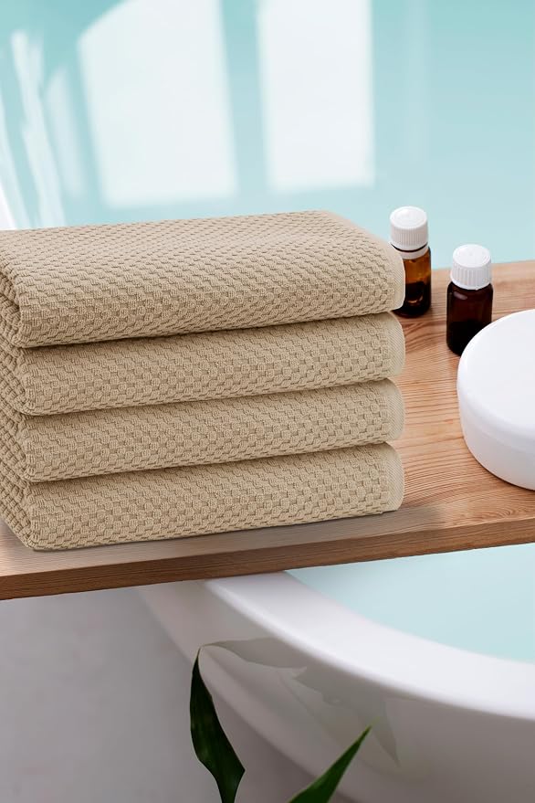 COTTON CRAFT Waffle Bath Towel - Image 6