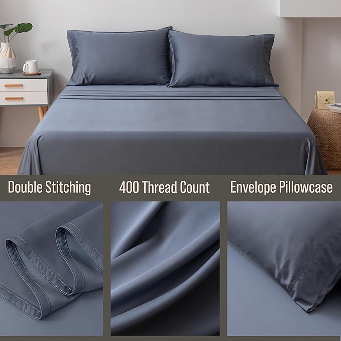 Bella Coterie | Luxury Bamboo Viscose King Size Pillowcase Set | 100% - Image 3