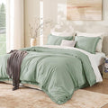 Andency Twin Comforter Set Sage Green, 2 Pieces Kids Comforter Sets by Andency