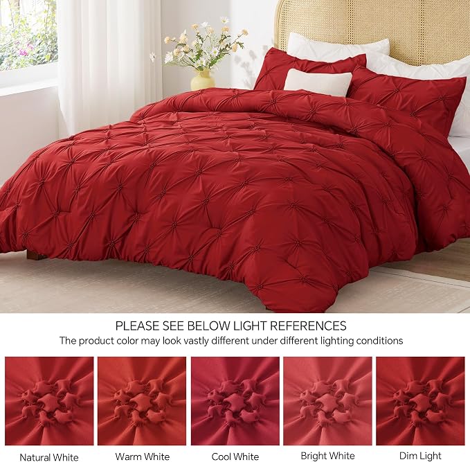 BEDELITE Red King Size Comforter Set - Image 8